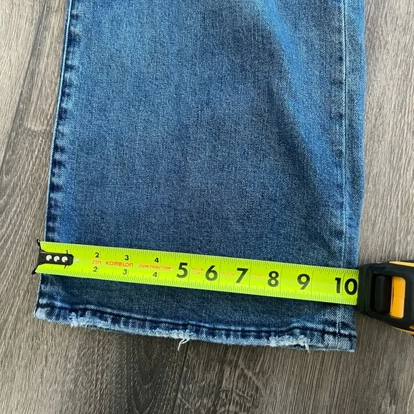 Good American High Waisted Denim Flare Wide Leg Jeans 4/27 - Picture 2 of 9